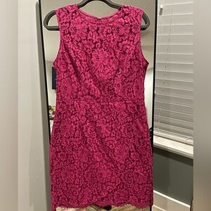NY & Company lace dress with satin slip under. Such a flattering dress! Size 10.